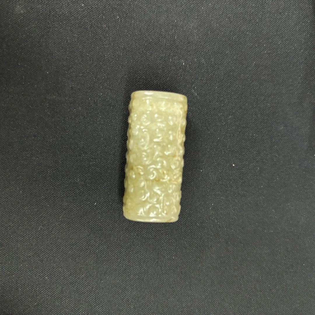 明代和田玉云纹勒子-NX