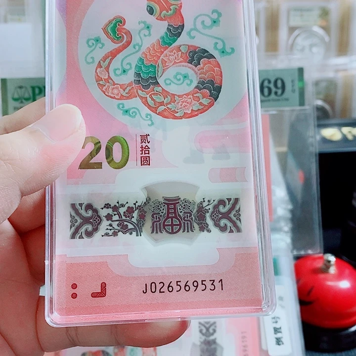 塑料蛇钞 标十 026569531-40  裸发