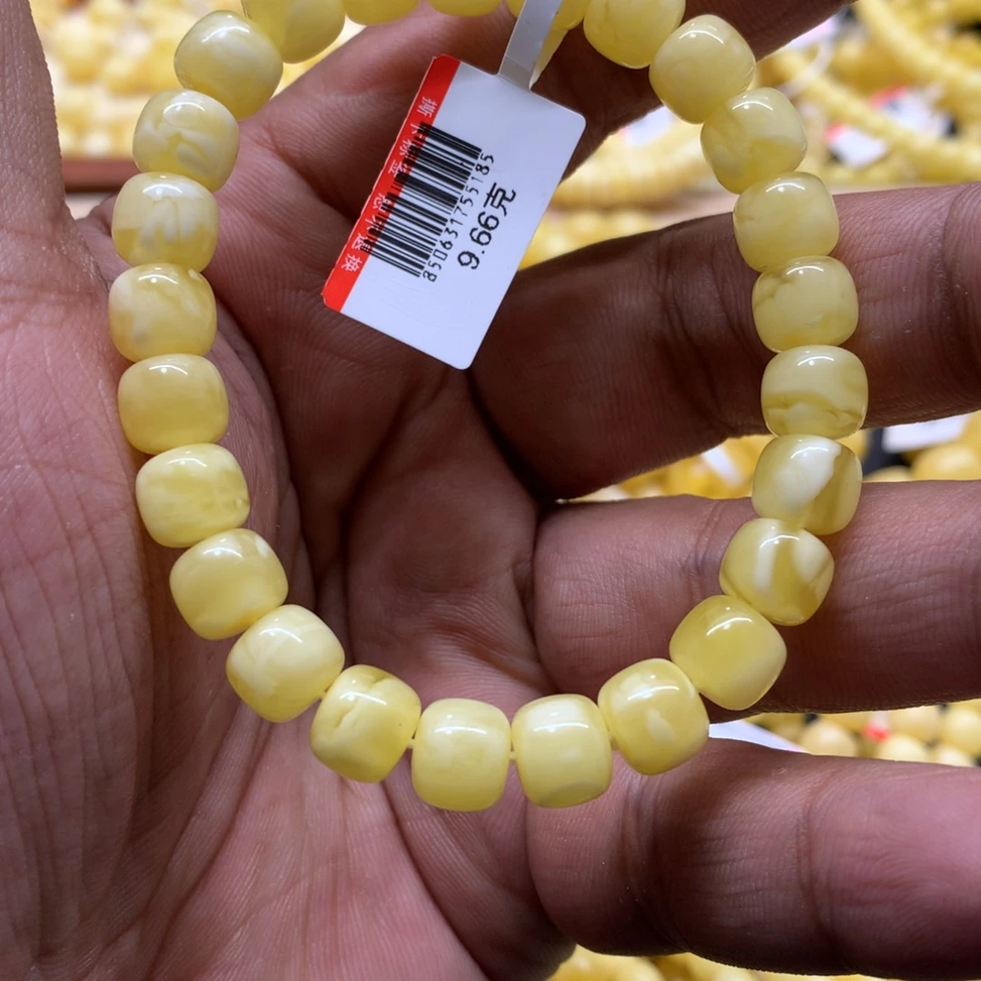 蜜蜡手链未镶嵌江**晓蜜蜡