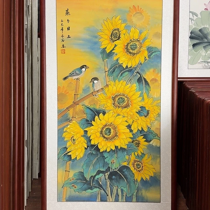 国画带框尺寸63*123厘米