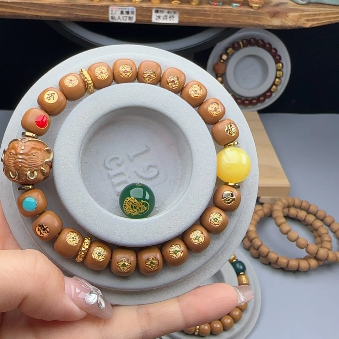 猴头核桃吊坠军****全品老型猴头手串私人订制满贯