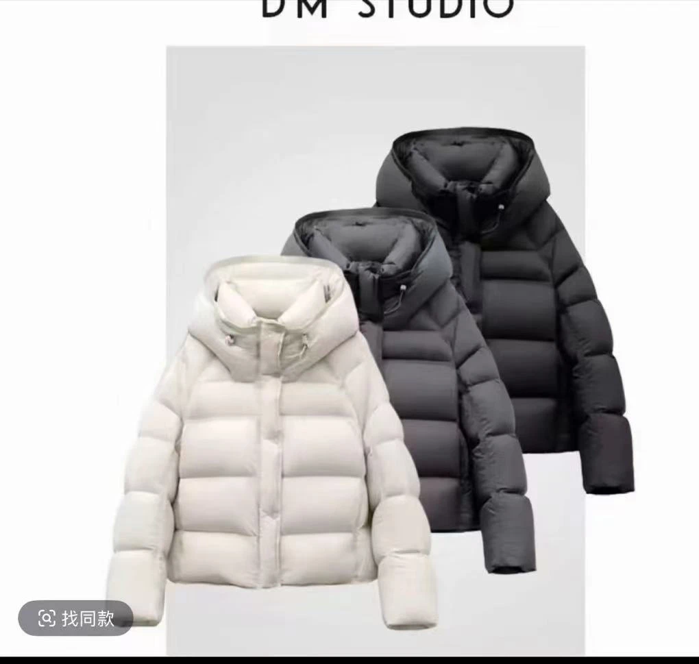 云朵泡芙短款连帽羽绒服X