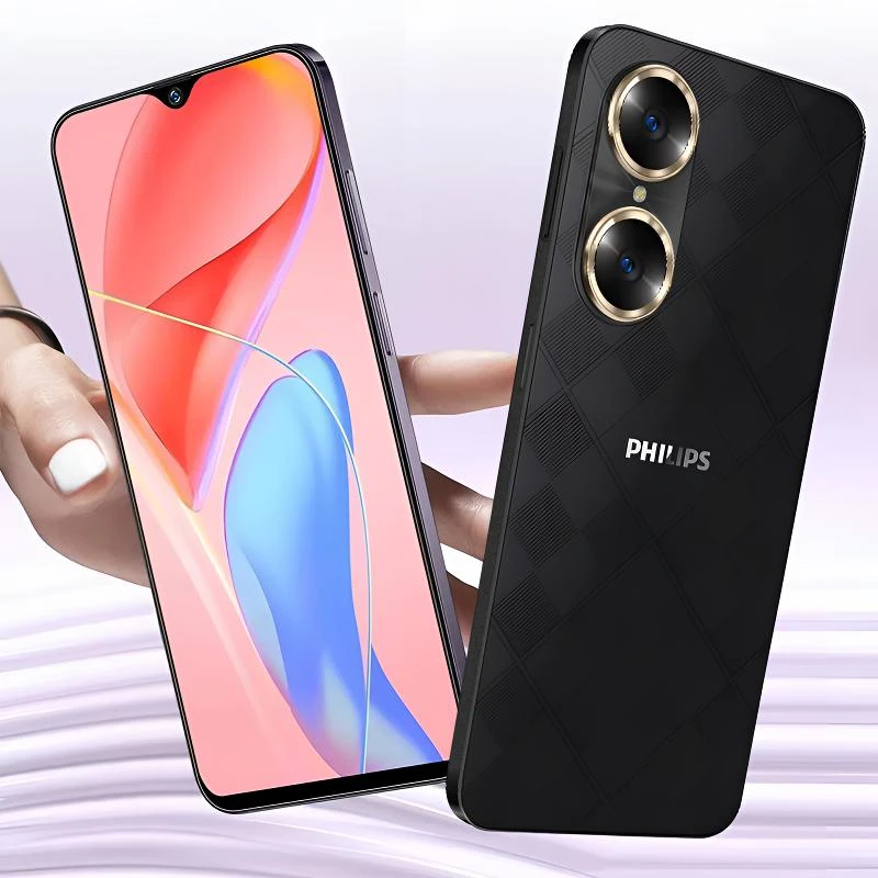 Philips/飞利浦【京东速运】6.5全面屏护眼长续航超薄智能手机黑色