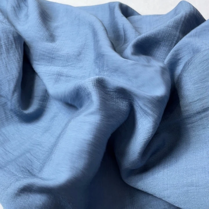 雾霾蓝棉麻2米。