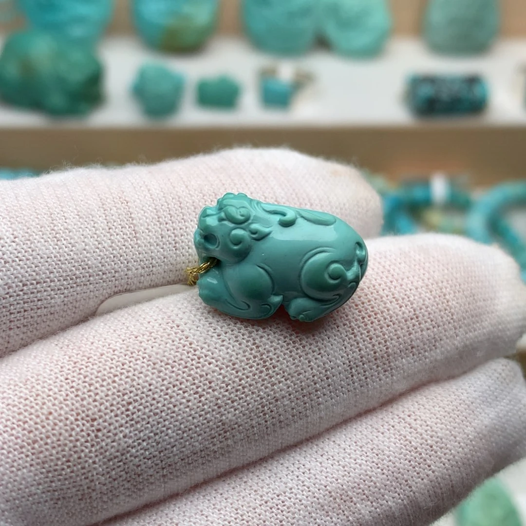 绿松石未镶嵌珠宝奇石10.3mm