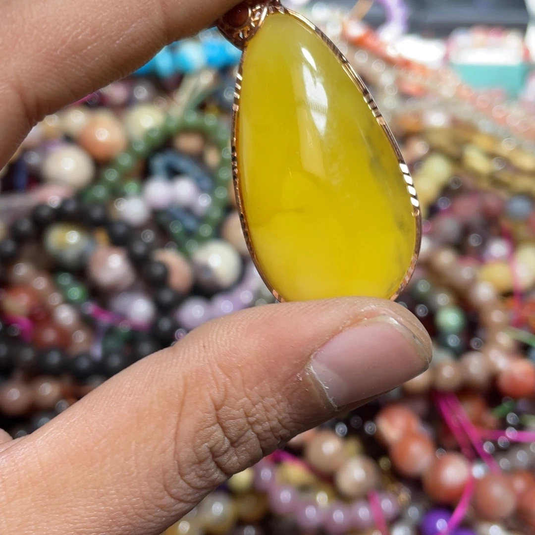 紫晶颈饰银S800镀金镶嵌