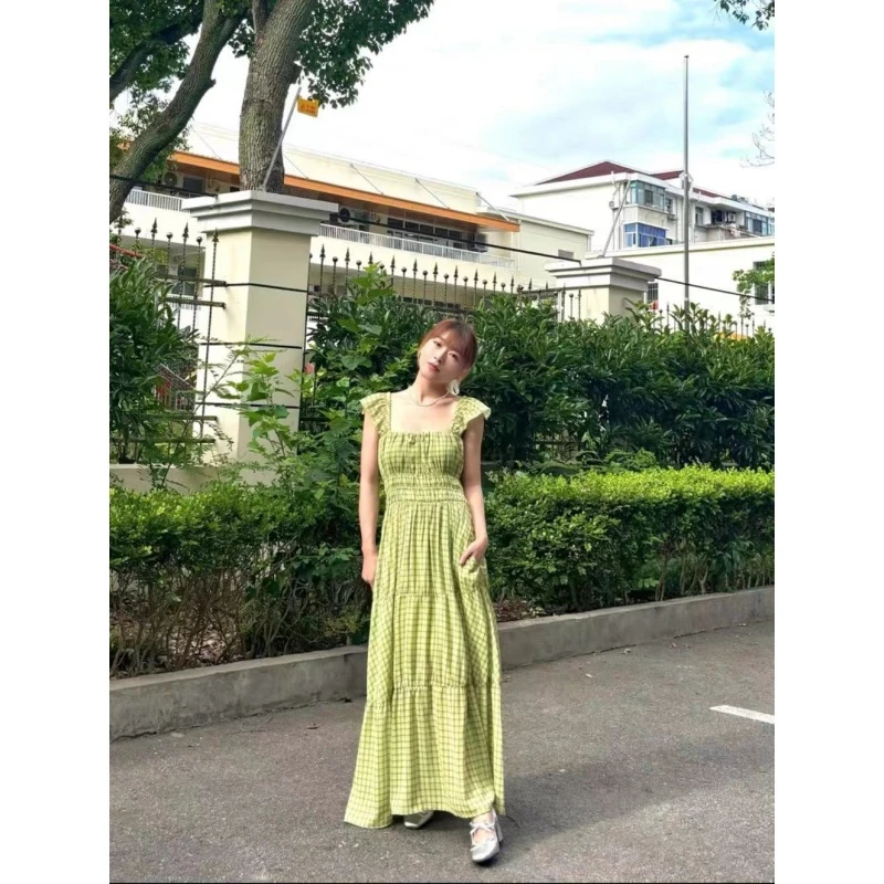 【DD外贸】日系品牌 夏季上新 M 显瘦气质高级复古设计感连衣裙