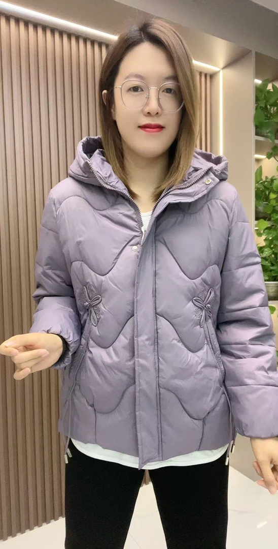 8886新款刺绣时尚百搭保暖棉服