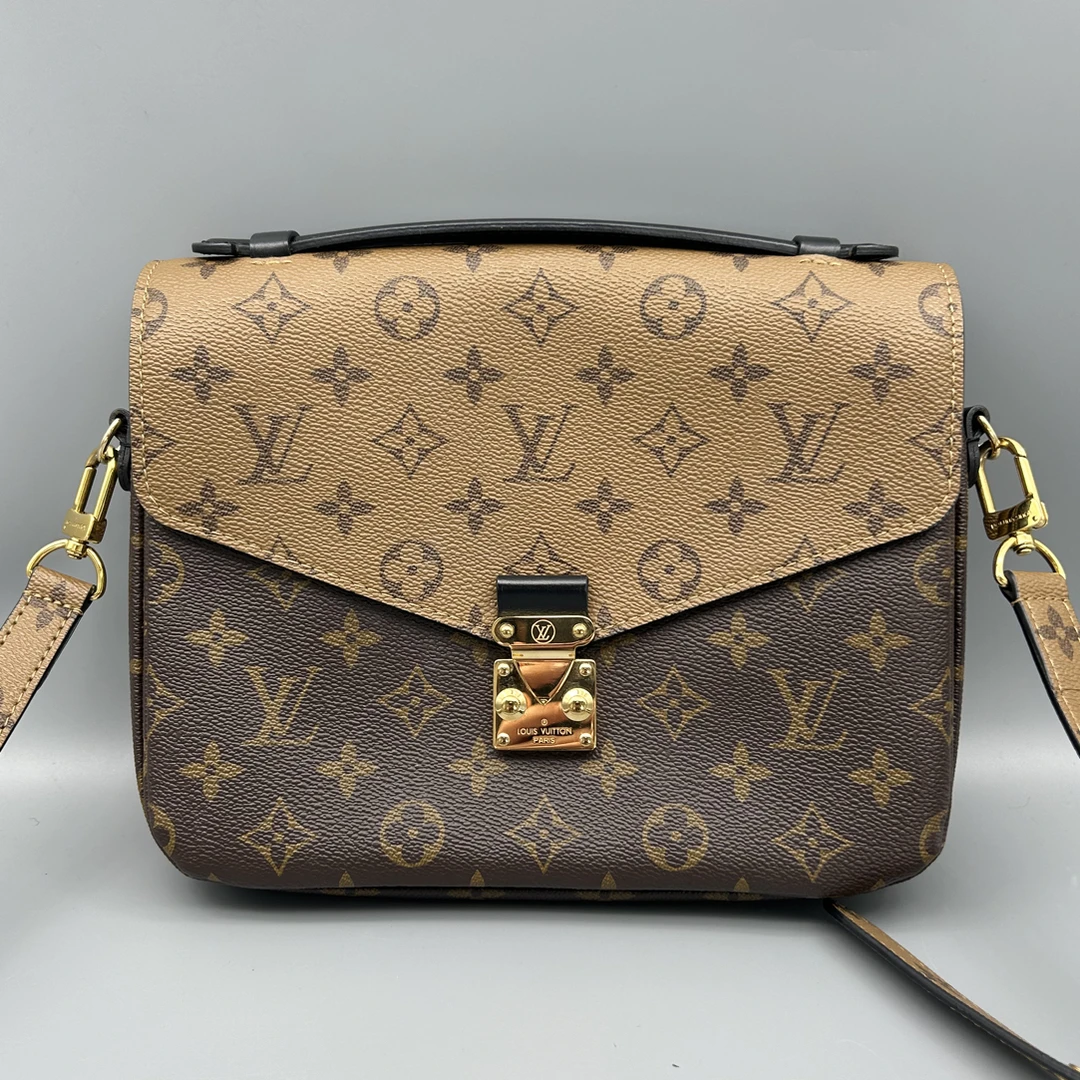 99新 LouisVuitton/路易威登 (芯片款)老花拼色邮差包 9262