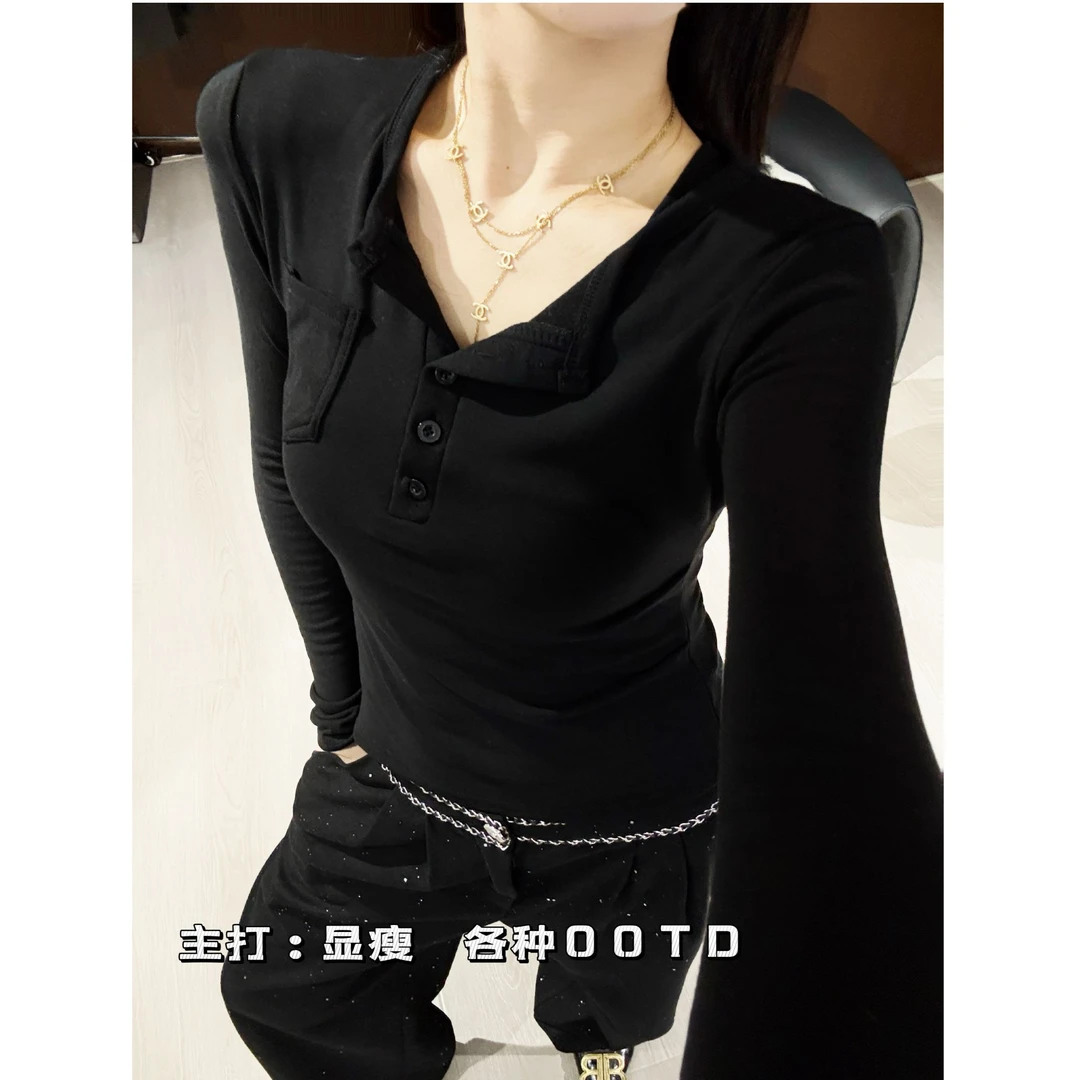 南油欧货高定T恤 百搭显瘦打底衫 SY0193