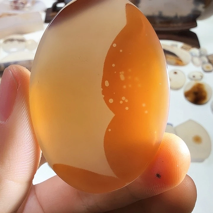 未镶嵌玛瑙/玉髓珠宝半成品