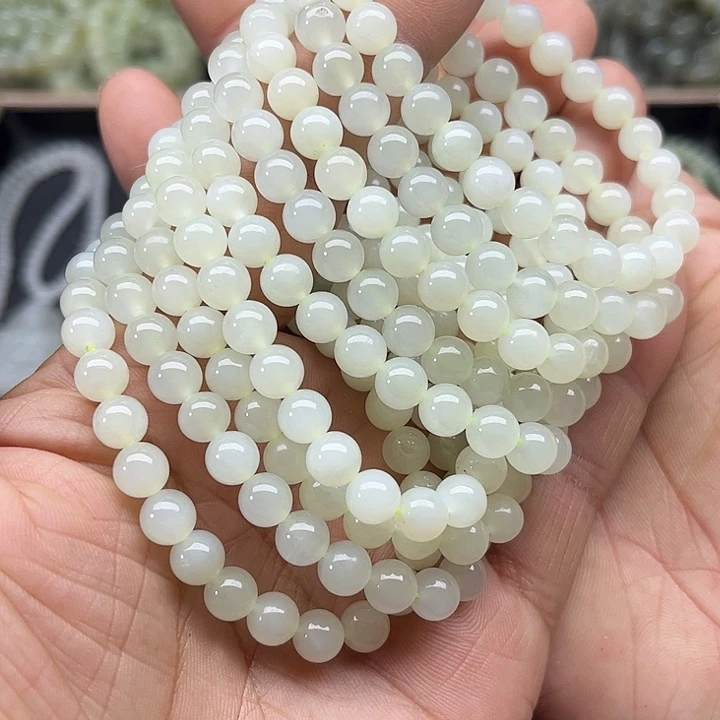 和田玉未镶嵌颈饰新疆和田玉青白玉手串卡7