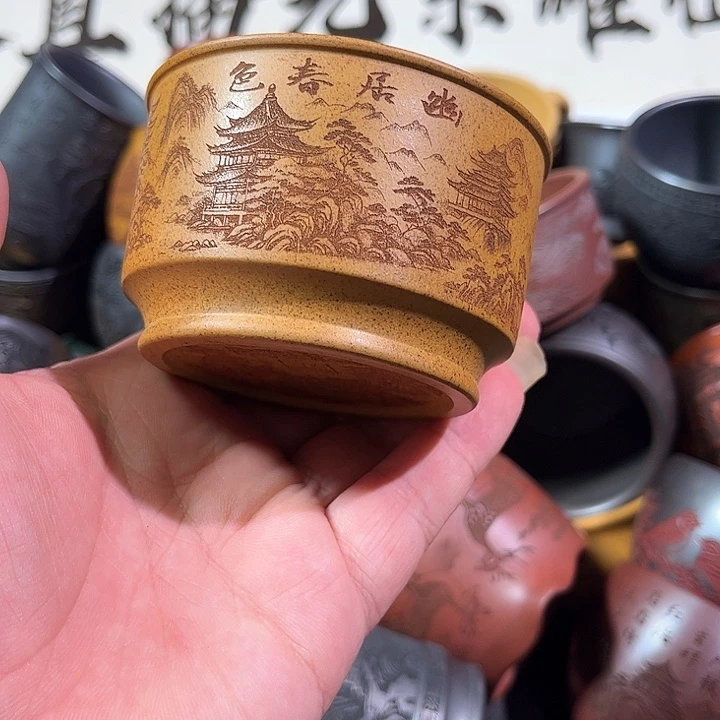 茶杯紫砂全手工紫砂主人杯