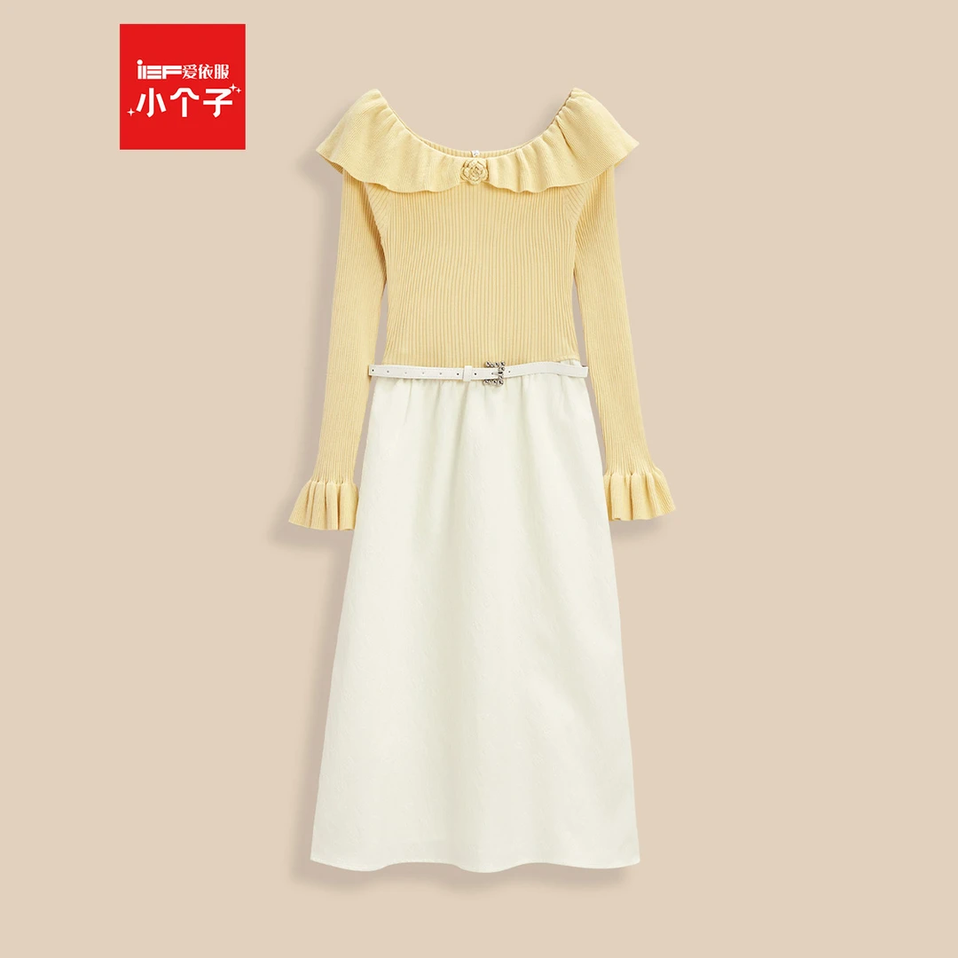 IEF/爱依服连衣裙2025春季新款法式温柔淑女气质通勤风连衣长裙