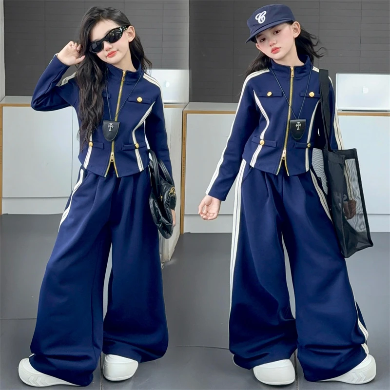 女童秋季套装儿童炸街新款女孩时髦洋气韩版中大童休闲女童秋装