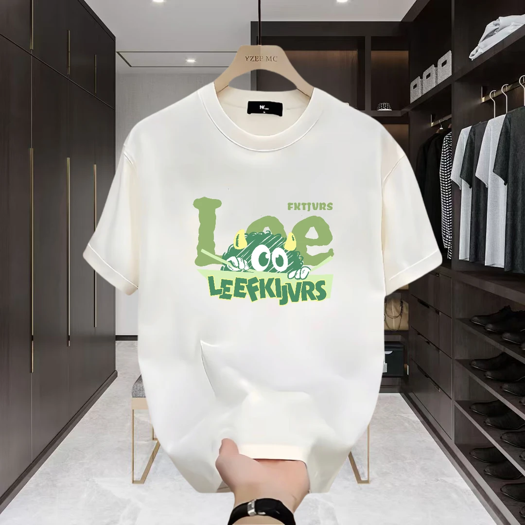 美式痞帅重磅纯棉短袖T恤青年男女款夏季ins潮牌街头时尚百搭上衣