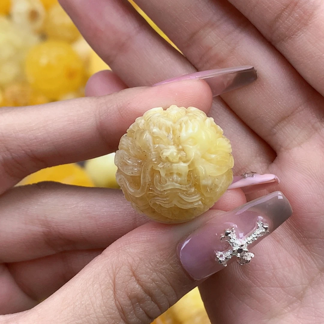 琥珀未镶嵌珠宝奇石23.5 龙珠