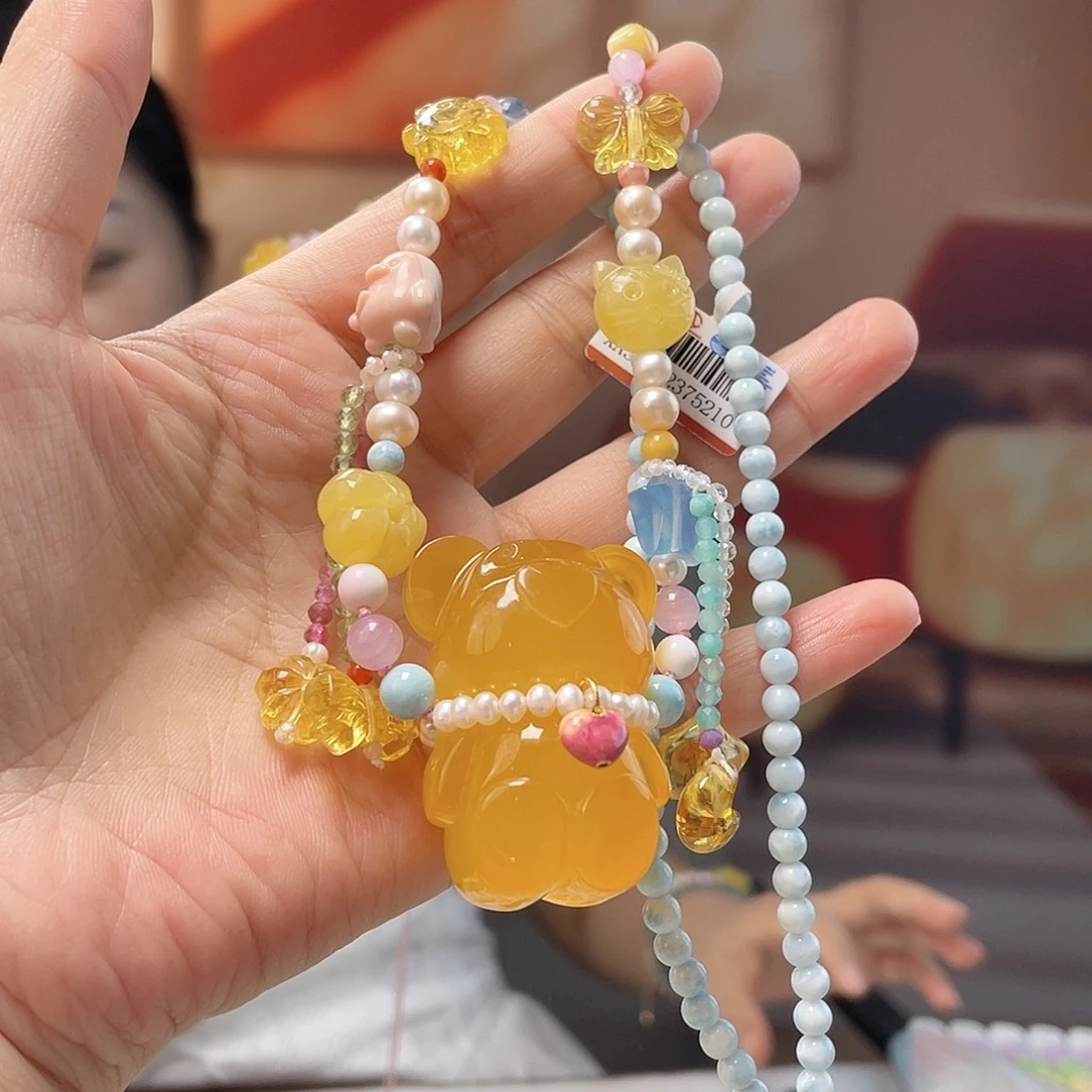 蜜蜡未镶嵌裸石蜜蜡吊坠