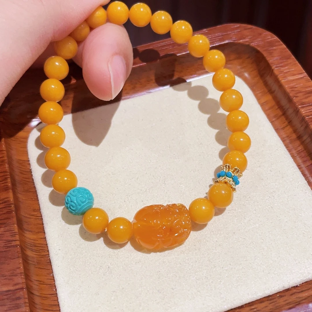 蜜蜡手链未镶嵌手串