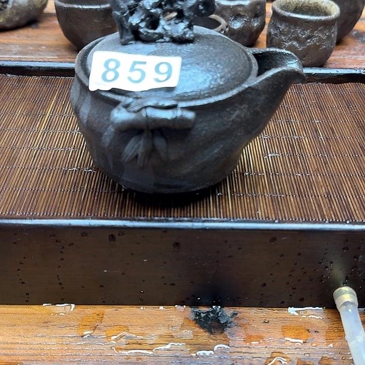 纯手工制作粗陶茶具