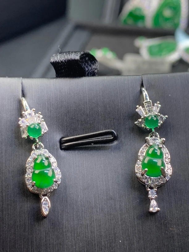 天然翡翠耳坠多样性发货（发其一）未镶嵌