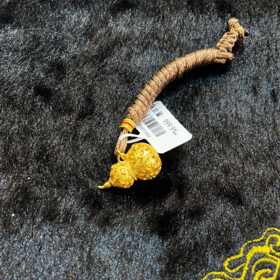 《张瑞福珠宝》足金4个9（镂空葫芦吊坠 /网红爆款 ）假一罚十万
