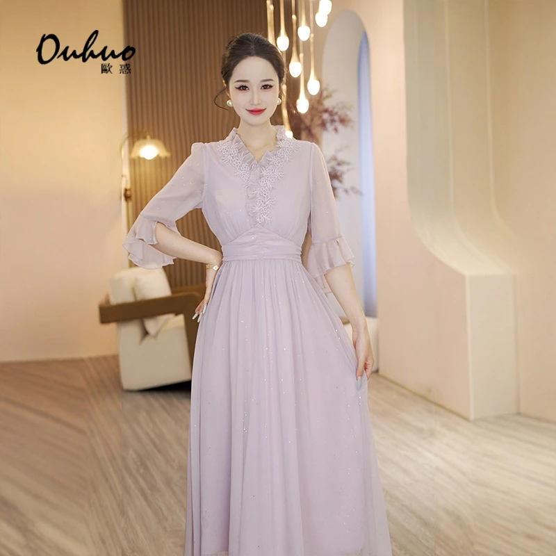 【米米定制】2025年春夏新款中国风气质显瘦碎花连衣裙OHDRI04021