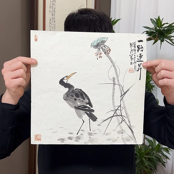 国画唐国良  手绘原创