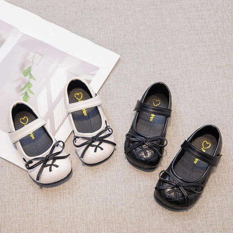 女宝宝软底学步鞋子女童小皮鞋甜美公主鞋儿童春季新款小香风单鞋