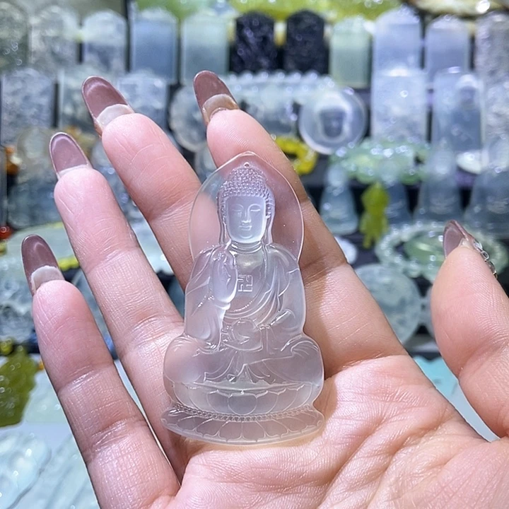 岫玉未镶嵌吊坠吊坠