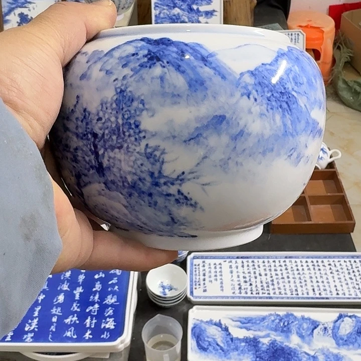 瓷片景德镇瓷器手工手绘