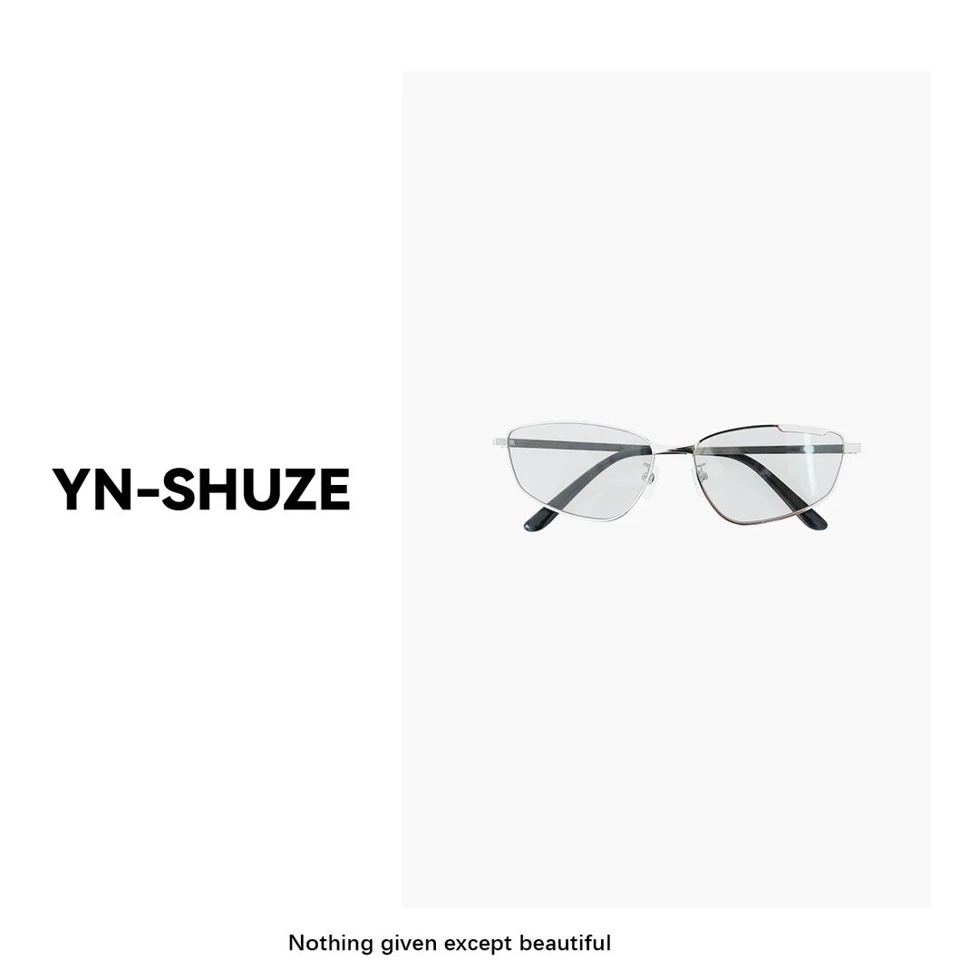 YN-SHUZE小众潮流个性透明百搭眼镜YNB36801
