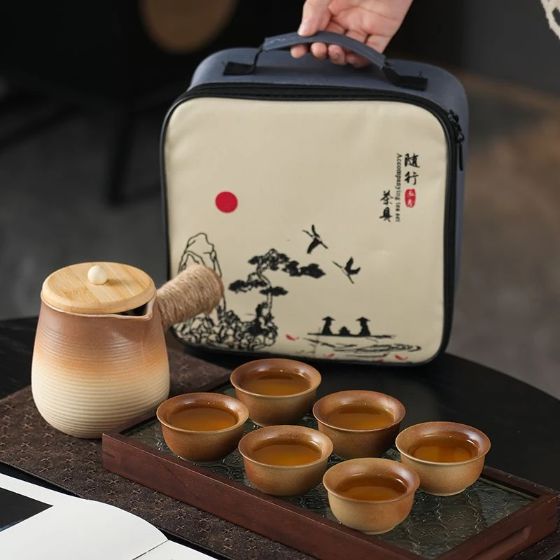 2025新款户外围炉煮茶壶套装烤奶茶罐罐壶明火侧把壶户外炭火CCC