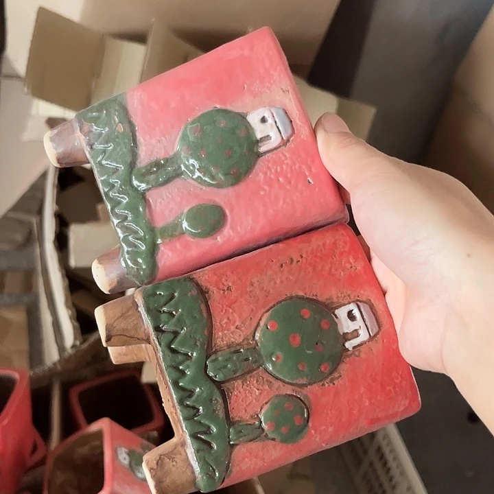 紫砂花盆粗陶材质多肉花盆