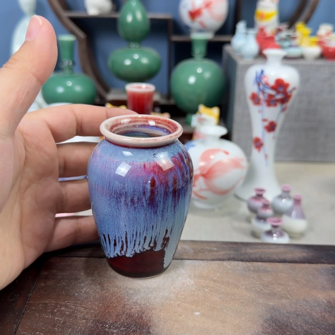 陶瓷手工小花器摆件