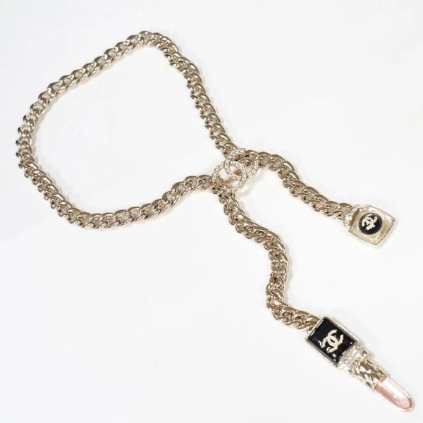 Chanel亚克力口红项链