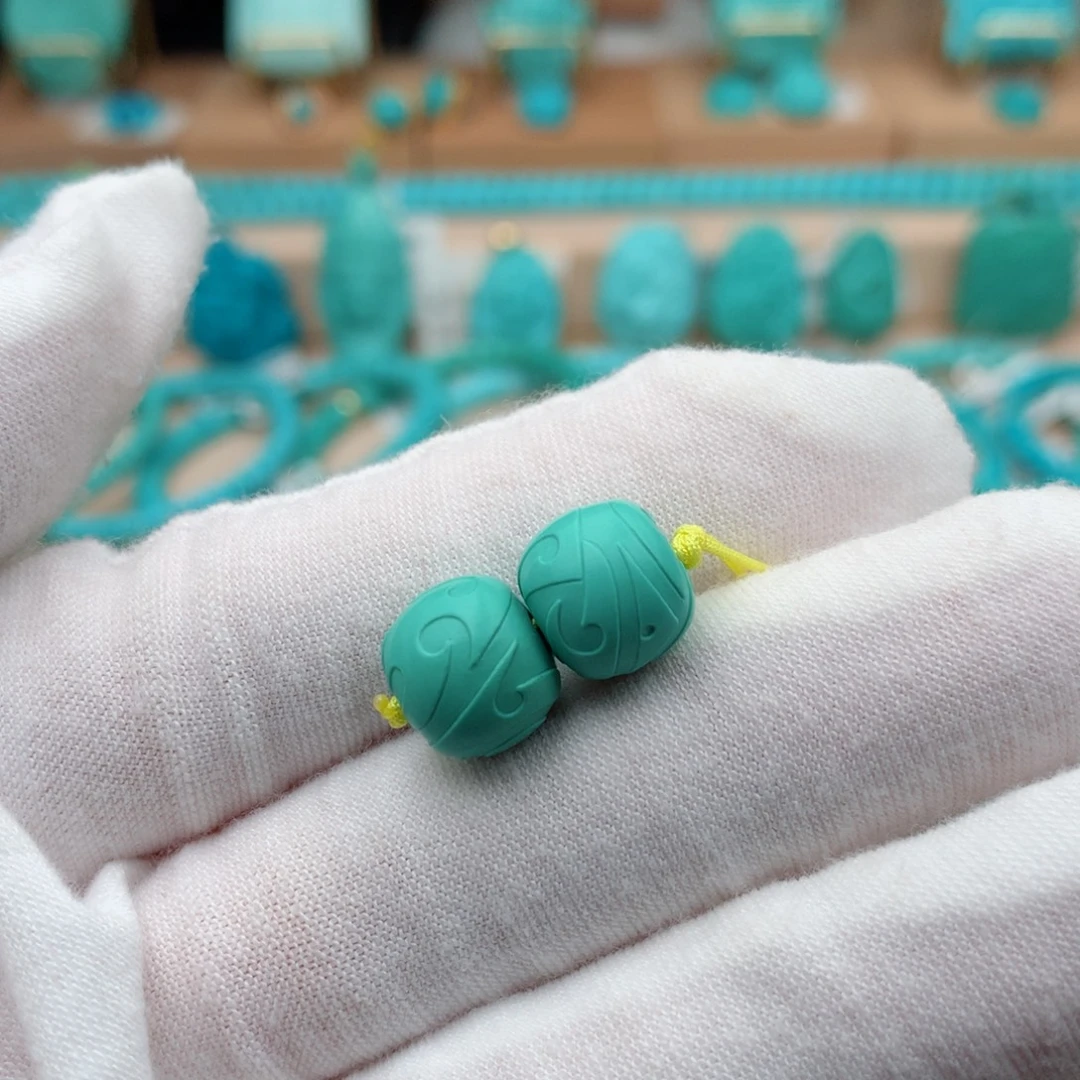 绿松石未镶嵌珠宝奇石10mm