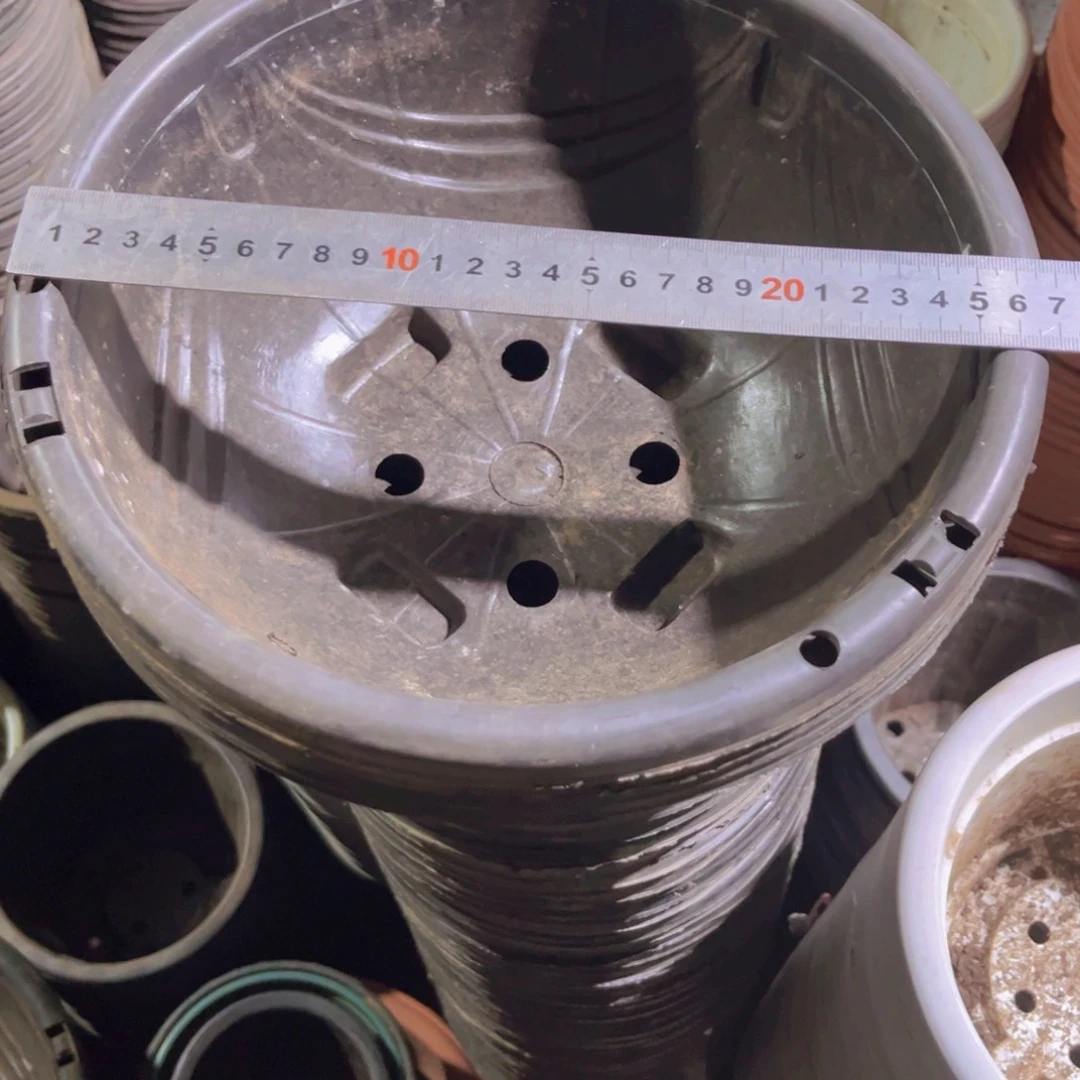 塑料旧27公分黑吊兰盆10个