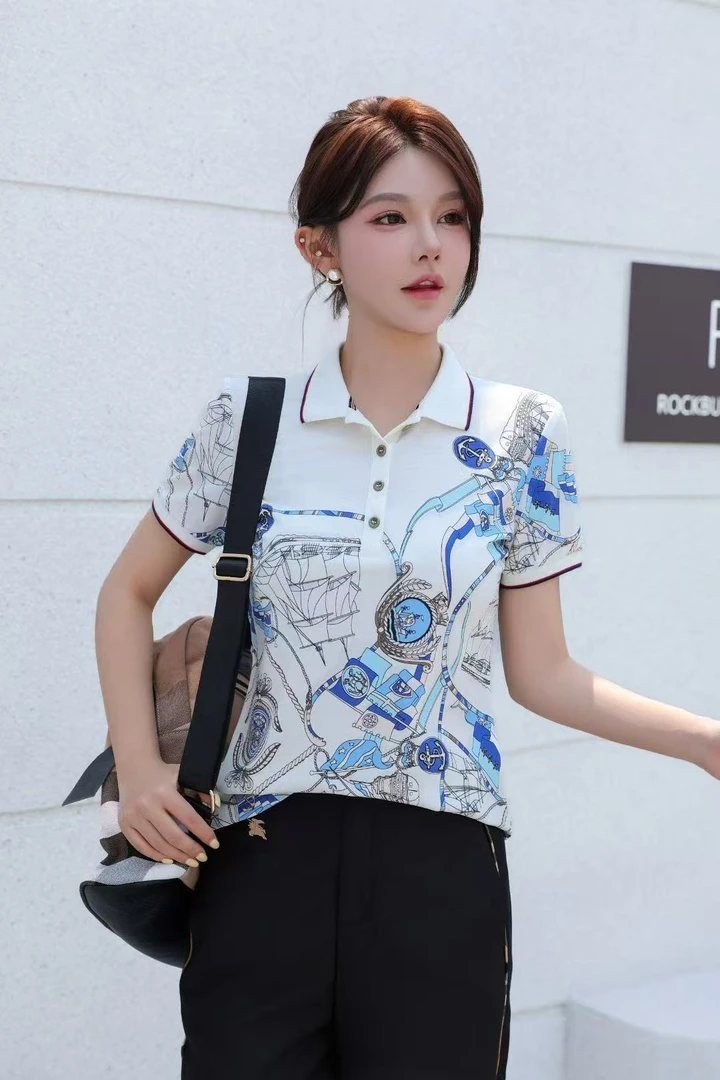 夏季短袖polo款 短T-1721