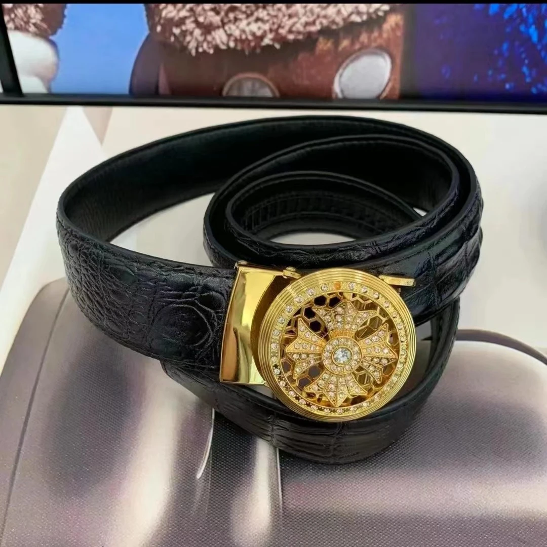 阿凯  2025男士时尚帅气潮流高端皮带腰带百搭黑色男款成人腰带