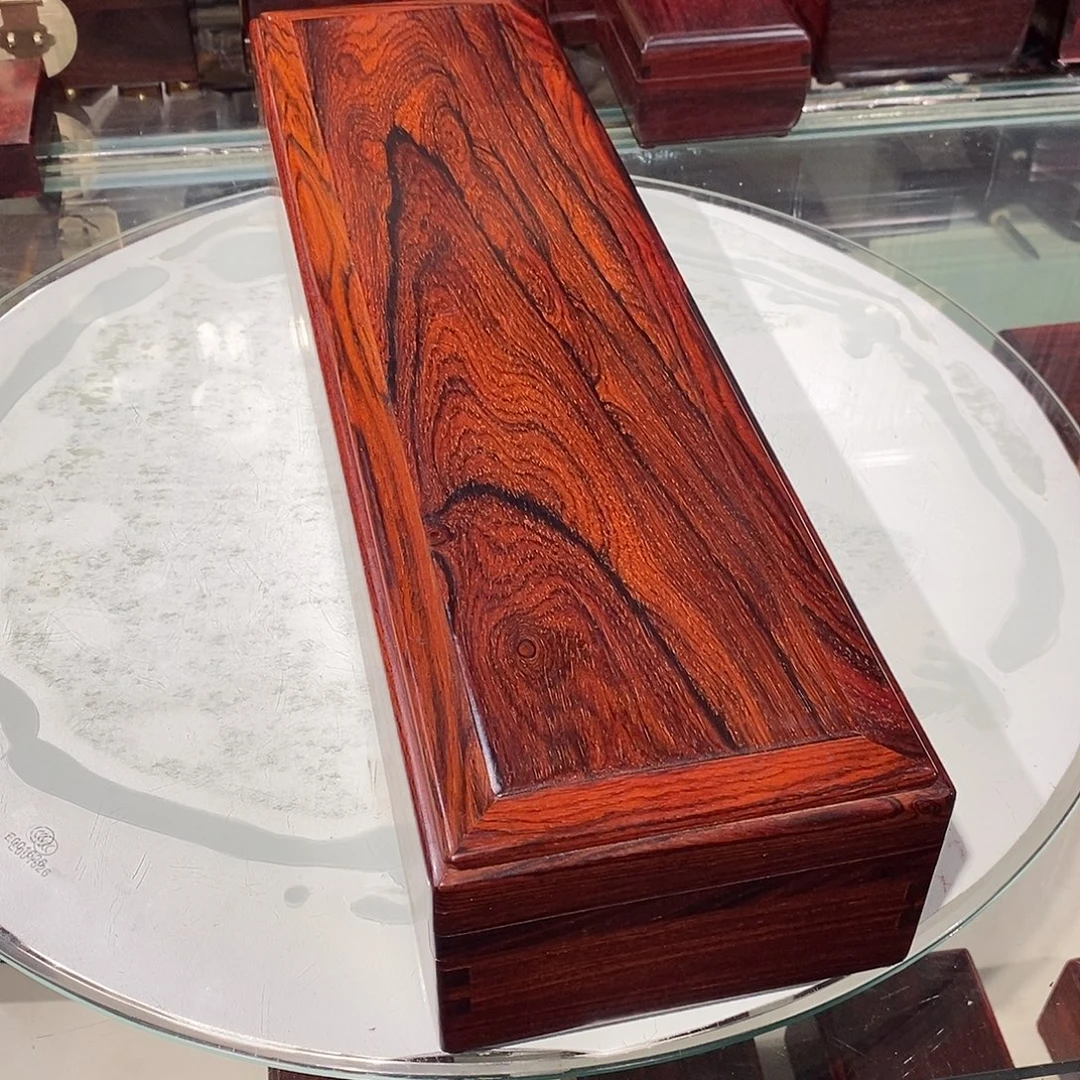微凹黄檀（南美大红酸枝）独板机关盒50/14/9