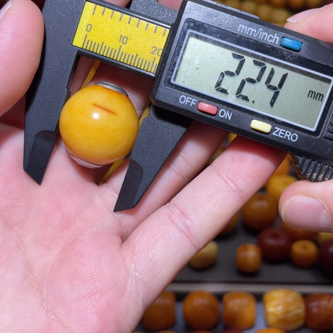 琥珀未镶嵌裸石苹果珠