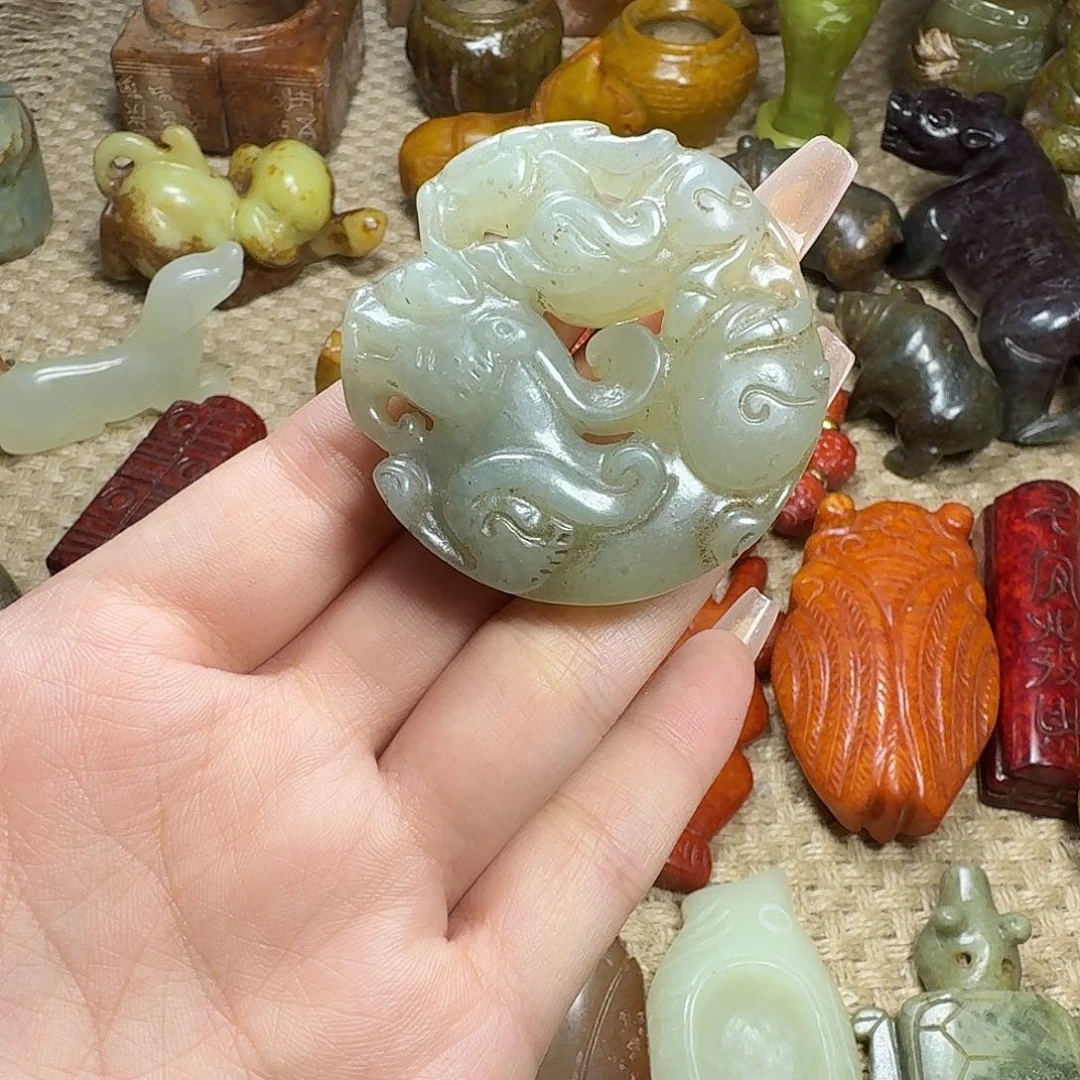 白玉菩提吊坠挂件