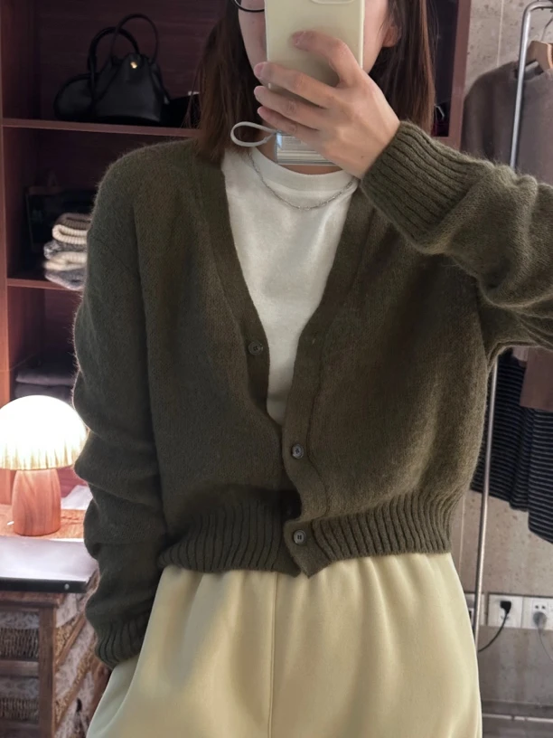 281韩国VIEW三扣复古开衫（no退no换）