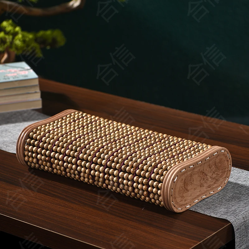 合信红木 金丝楠小叶桢楠圆珠枕头