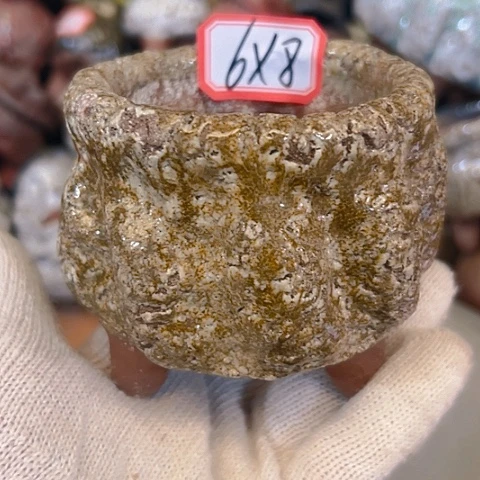 粗陶花盆手工花盆制作就这样