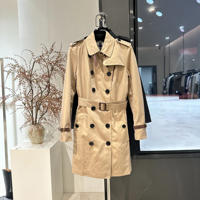 LT外套风衣女士中长款卡其色女装气质大衣238