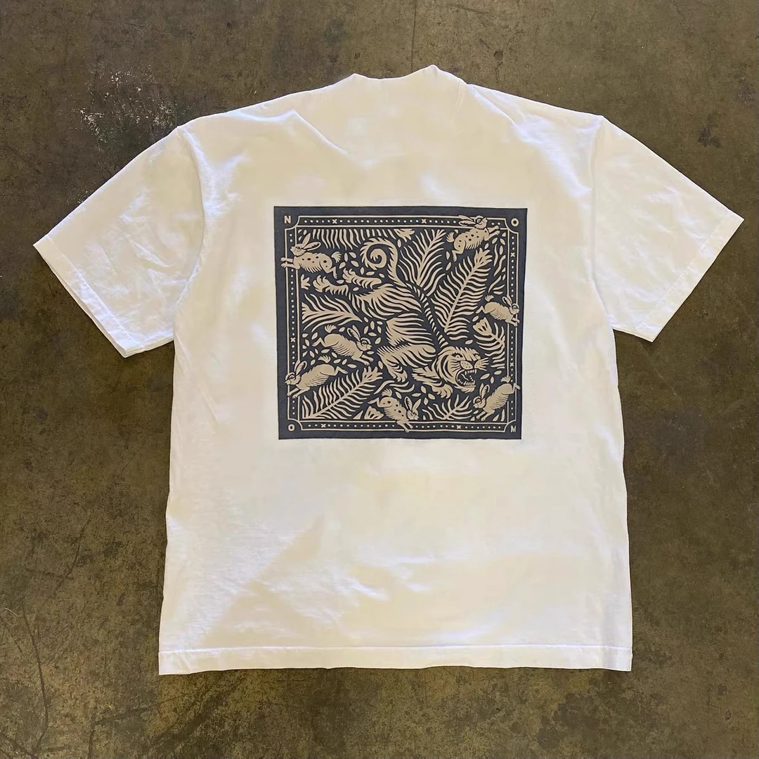 【LazyBody】男士短袖T恤2025夏季新短袖男款高克重纯棉休闲短袖t恤