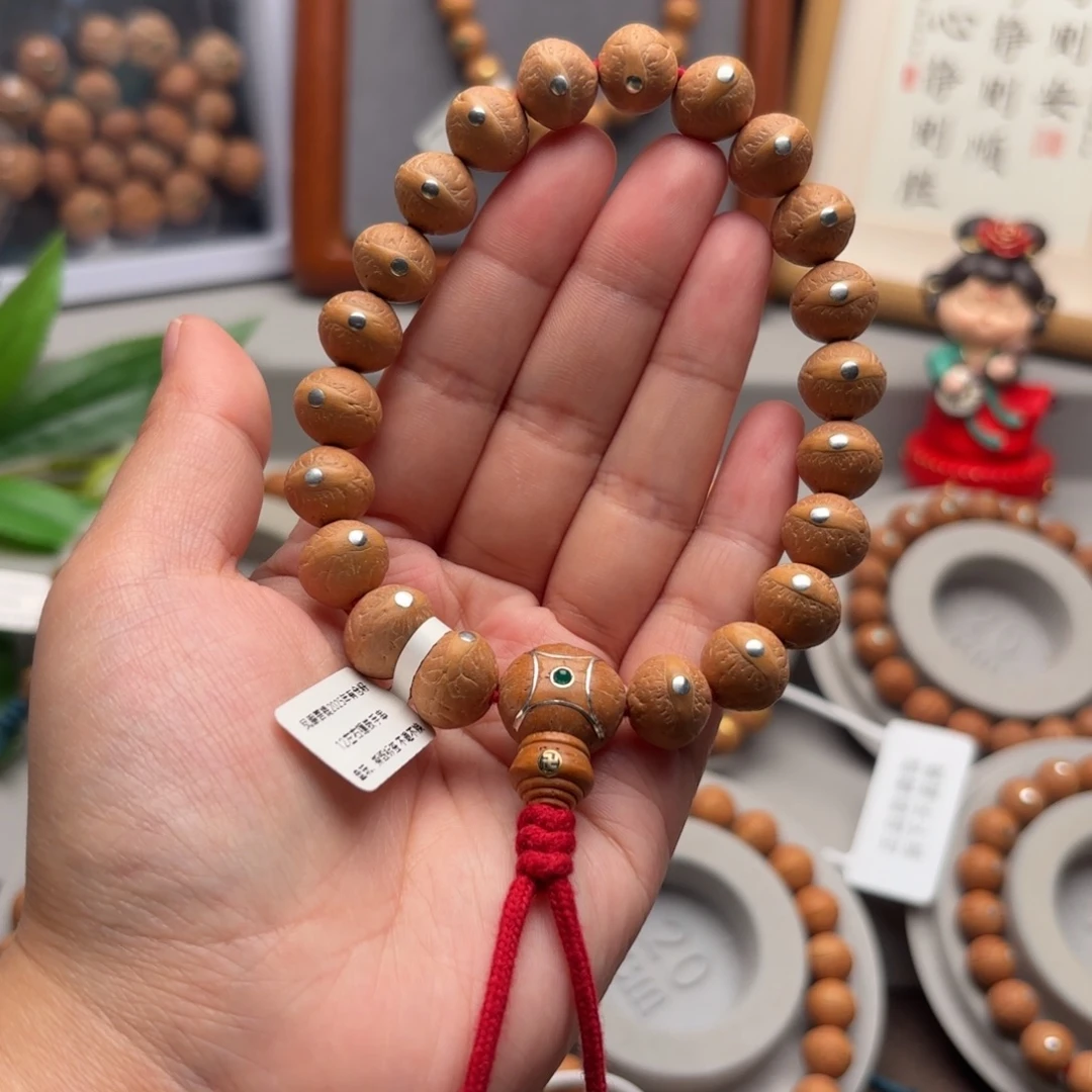 手串凤眼菩提12左右镶嵌手串