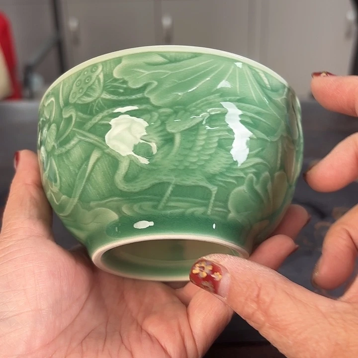 龙泉云间青瓷小米茶器